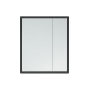 Зеркало-шкаф «Айрон» 60 черн/бел 8620