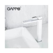 Смеситель для раковины Gappo G17-8 G1017-2 Белый Хром
